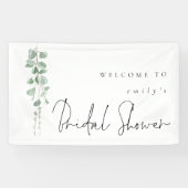 Eukalyptus Name Willkommen im Brautparty Banner (Horizontal)