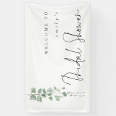 Eukalyptus Name Willkommen im Brautparty Banner (Vertikal)