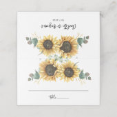 Eukalyptus-Namen und Datum der Hochzeit Platzkarte (Außenseite Aufgefaltet)