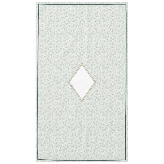 Eukalyptus Natural Christmas & Emerald Border Tabl Tischdecke (Vorderseite)