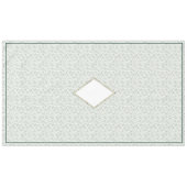 Eukalyptus Natural Christmas & Emerald Border Tabl Tischdecke (Vorderseite (Horizontal))