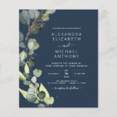 Eukalyptus Navy Blue Greenerity Wedding (Vorderseite)