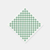 Eukalyptus-Nebel-Schachbrettmuster Serviette (Ecke)
