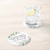 Eukalyptus Nehmen Sie bitte meinen Drink nicht ein Runder Pappuntersetzer (Vor Ort)