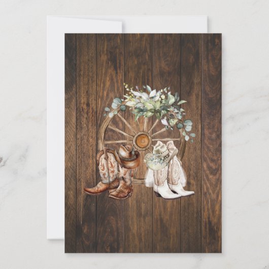 Eukalyptus Nichts Extravagant nur Liebe Lässig Hoc Einladung (Rückseite)