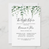 Eukalyptus Night Before Probe Dinner Einladung (Vorderseite)