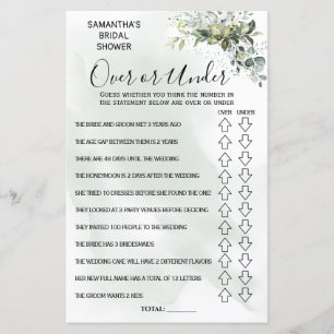 Eukalyptus Ober- oder Unterduschenspiel