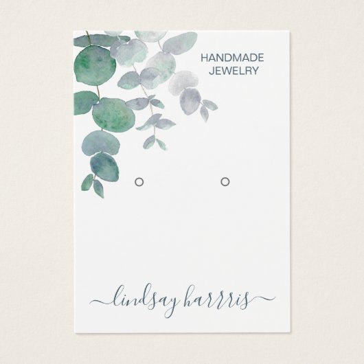 Eukalyptus-Ohrringe-Anzeigetafel (Vorderseite)