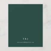 Eukalyptus Olive Emerald Green Wedding (Rückseite)