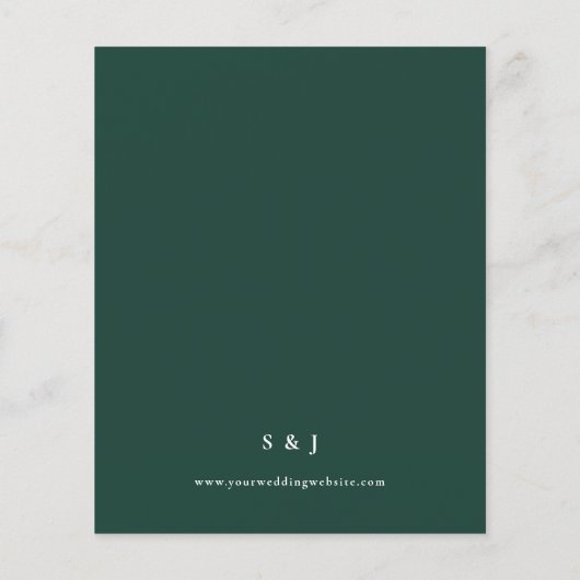 Eukalyptus Olive Emerald Green Wedding (Rückseite)