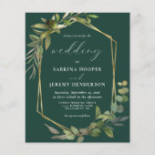 Eukalyptus Olive Emerald Green Wedding (Vorderseite)