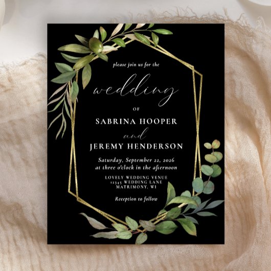 Eukalyptus Olive Greenerity Black Wedding