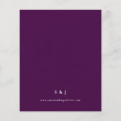 Eukalyptus Olive Greenery Lila Wedding (Rückseite)