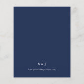 Eukalyptus Olive Greenery Navy Blue Wedding (Rückseite)