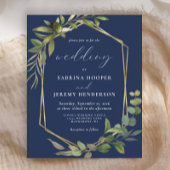 Eukalyptus Olive Greenery Navy Blue Wedding
