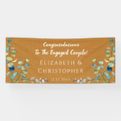 Eukalyptus Orange Herzlichen Glückwunsch Verlobung Banner (Horizontal)