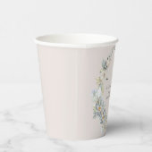 Eukalyptus Oval Wreath Beerdigung Paper Cup Pappbecher (Rechts)