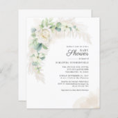 Eukalyptus Pampas Grass Girl Baby Dusche (Vorne/Hinten)