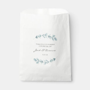 Eukalyptus-Papiertaschen für Personalisierte Gastg Geschenktütchen