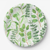 Eukalyptus Pappteller (Vorderseite)