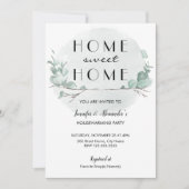 Eukalyptus-Party Einladung (Vorderseite)