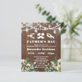 Eukalyptus-Party Einladung des Vaters (Stehend Vorderseite)