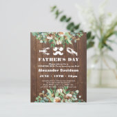 Eukalyptus-Party Einladung des Vaters (Stehend Vorderseite)