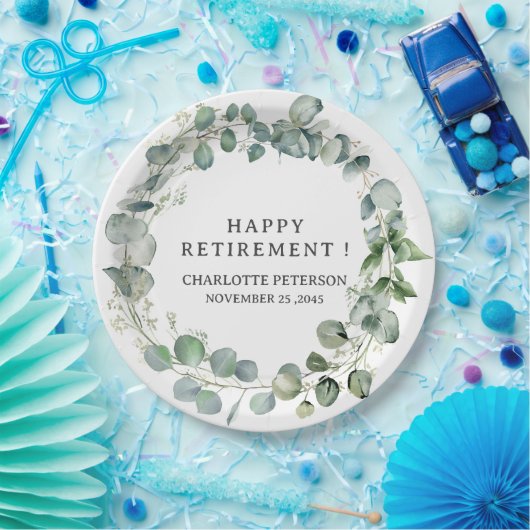 Eukalyptus-Party für Wasserfarben Pappteller (Party)