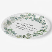 Eukalyptus-Party für Wasserfarben Pappteller (Schrägansicht)