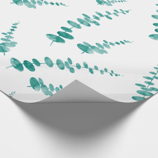 Eukalyptus Pattern Geschenkpapier (Ecke)