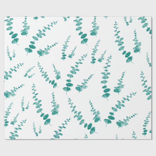 Eukalyptus Pattern Geschenkpapier (Flach)