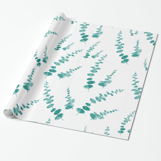 Eukalyptus Pattern Geschenkpapier (Ungerollt)