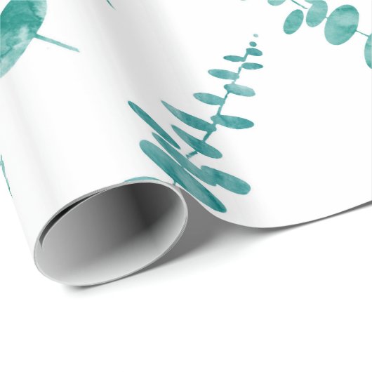 Eukalyptus Pattern Geschenkpapier (Rolleneckpunkt)