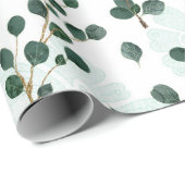 Eukalyptus Pattern Geschenkpapier (Rolleneckpunkt)