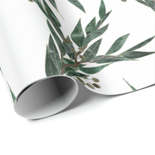 Eukalyptus Pattern Geschenkpapier (Rolleneckpunkt)