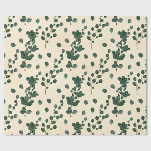 Eukalyptus Pattern Geschenkpapier (Flach)