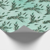 Eukalyptus Pattern Geschenkpapier (Ecke)