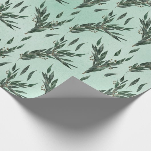 Eukalyptus Pattern Geschenkpapier (Ecke)