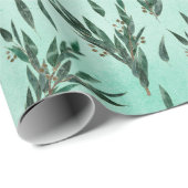 Eukalyptus Pattern Geschenkpapier (Rolleneckpunkt)