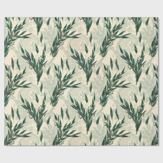 Eukalyptus Pattern Geschenkpapier (Flach)