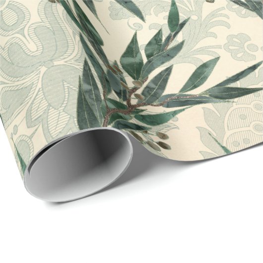 Eukalyptus Pattern Geschenkpapier (Rolleneckpunkt)