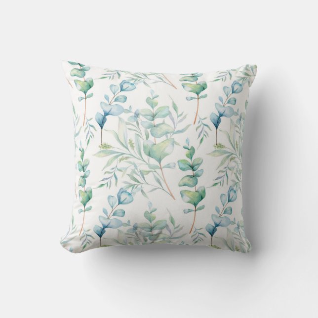 Eukalyptus-Pattern-Kissen Kissen (Vorderseite)