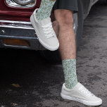 Eukalyptus Pattern Wedding Groom Socken<br><div class="desc">Aus unserer Bestseller Eukalyptus Hochzeitskollektion - passende Krawatte sind erhältlich</div>