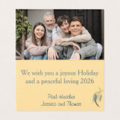 Eukalyptus Peace Liebe Card (Innenseite Aufgefaltet)