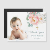 Eukalyptus Peony Baptisc Foto Danke Magnetic Magnetkarte (Vorne/Hinten)