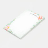 Eukalyptus Peony Peach Slot Post-it Klebezettel (angewinkelt)