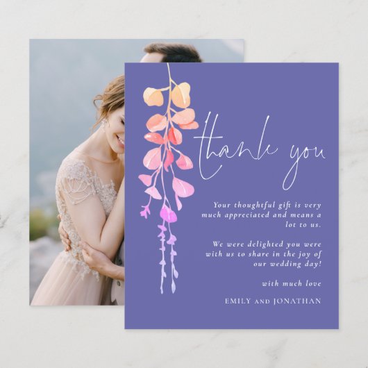 Eukalyptus Periwinkle Foto Vielen Dank (Vorne/Hinten)