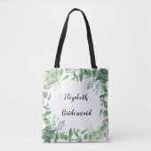 Eukalyptus Personalisiert Bridesmaid Tote Bag Tasche (Vorderseite)