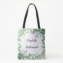 Eukalyptus Personalisiert Bridesmaid Tote Bag
