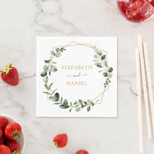 Eukalyptus Personalisiert Serviette (Beispiel)